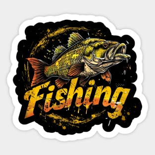 Fishing t-shirt Sticker
